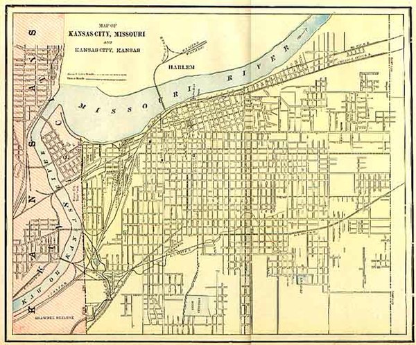 31-Midwest Map By George F. Cram