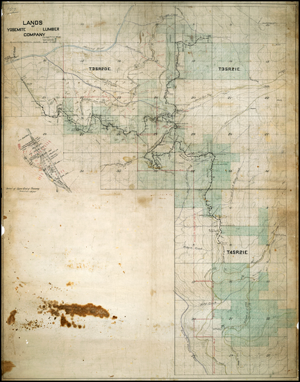 94-California Map By Yosemite Valley Lumber Company