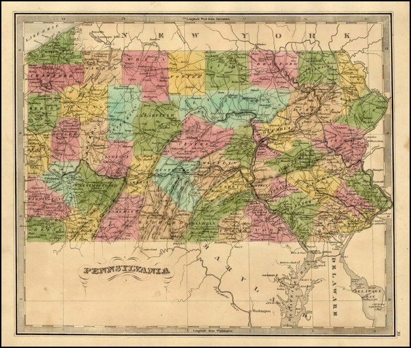 37-Mid-Atlantic Map By Jeremiah Greenleaf