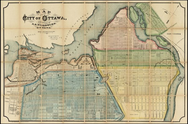 39-Canada Map By A.S. Woodburn / George Bishop & Co.