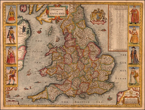 15-British Isles Map By John Speed