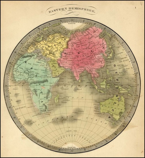 61-Eastern Hemisphere and Oceania Map By Jeremiah Greenleaf