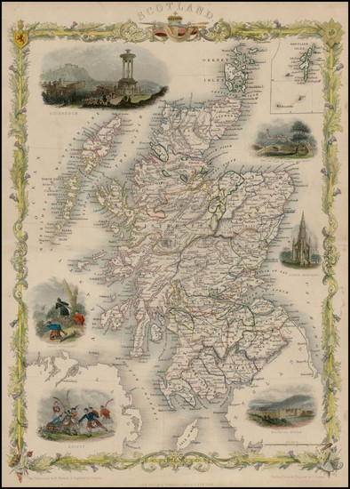 28-Scotland Map By John Tallis