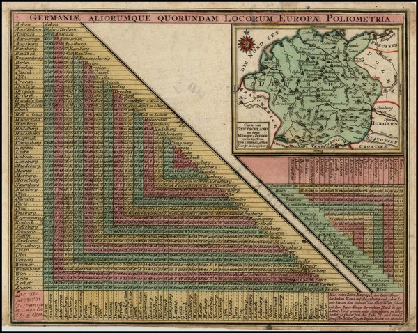 29-Netherlands and Germany Map By Matthaus Seutter