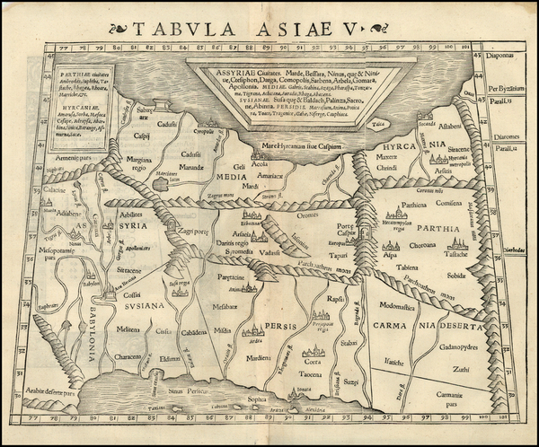 18-Central Asia & Caucasus and Middle East Map By Sebastian Munster