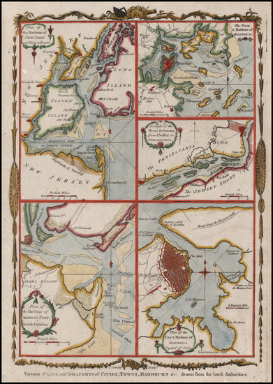 59-New England, Southeast and North America Map By Thomas Conder