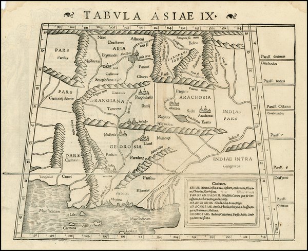 14-India and Central Asia & Caucasus Map By Sebastian Munster