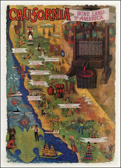 86-California Map By Amado Gonzalez