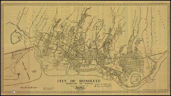 44-Hawaii and Hawaii Map By Hawaii Tourist Bureau