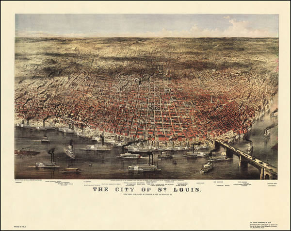 9-Midwest Map By Currier  &  James Merritt Ives