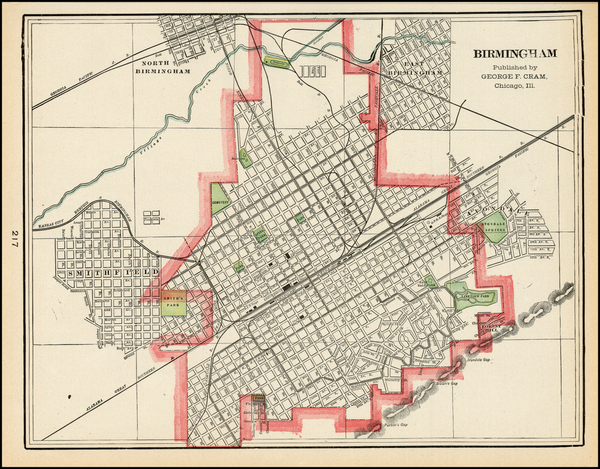 79-South Map By George F. Cram