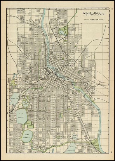 44-Midwest Map By George F. Cram