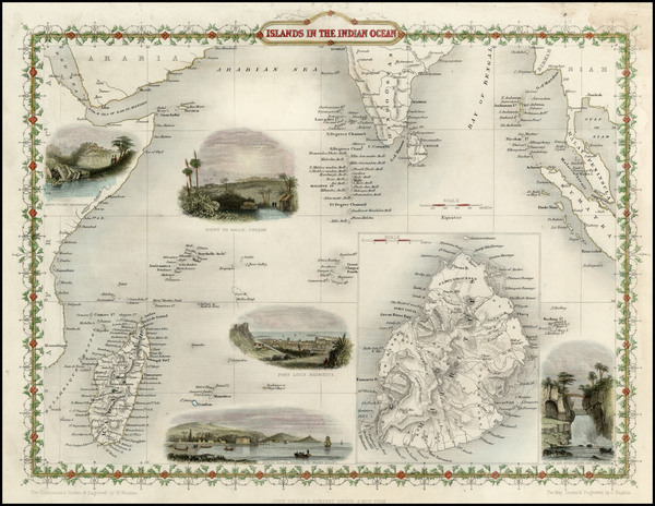 72-India, Southeast Asia and Other Islands Map By John Tallis