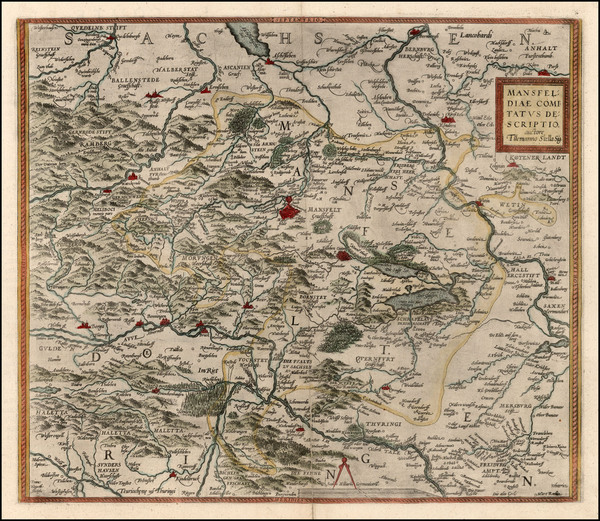 53-Germany Map By Abraham Ortelius