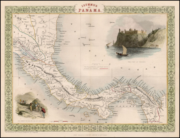 98-Central America Map By John Tallis