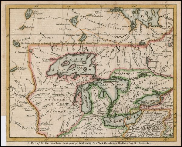 14-Midwest, Plains and Canada Map By London Magazine