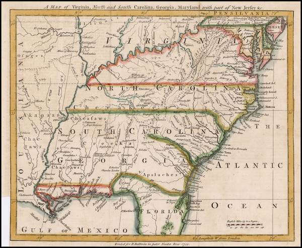 92-Mid-Atlantic, South, Southeast and Midwest Map By London Magazine