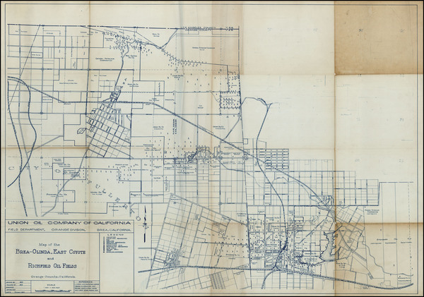 58-California Map By Union Oil Company of California