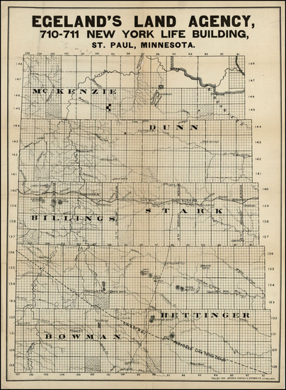79-Plains Map By Brown, Treacy & Sperry Co.