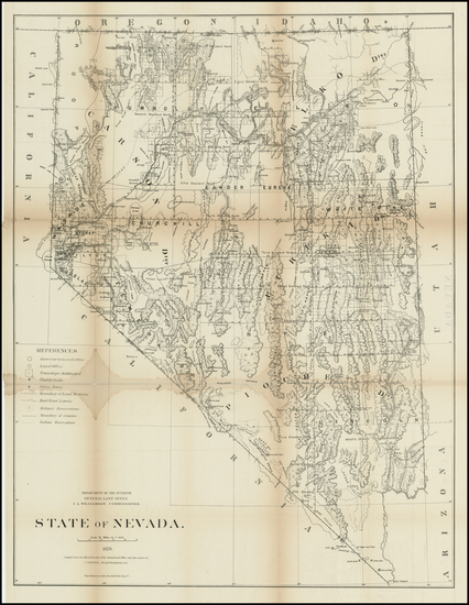 47-Southwest and California Map By General Land Office