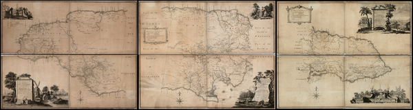 81-Caribbean Map By Thomas Craskell  &  James Simpson