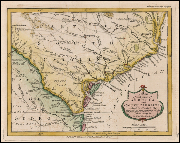 77-Southeast Map By London Magazine