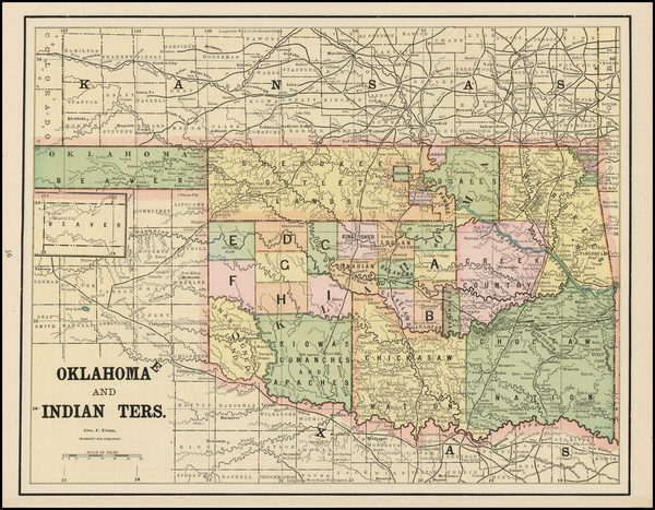 35-Plains and Southwest Map By George F. Cram