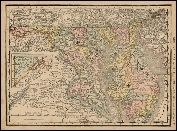 52-Mid-Atlantic Map By Rand McNally & Company