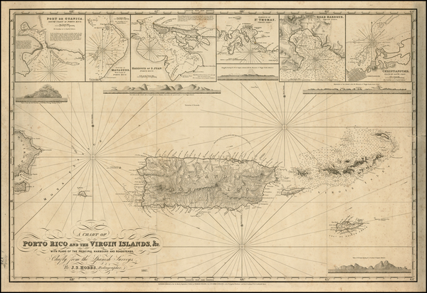 90-Caribbean Map By C W Hobbs