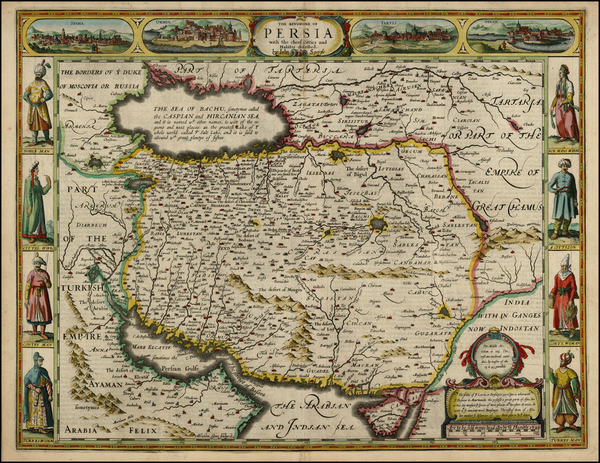 49-Central Asia & Caucasus, Middle East and Turkey & Asia Minor Map By John Speed