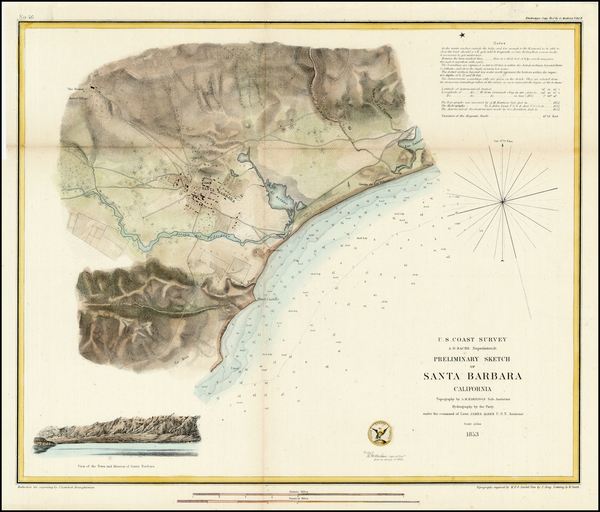 84-California Map By United States Coast Survey