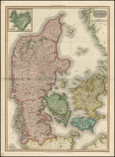 56-Atlantic Ocean and Scandinavia Map By John Thomson