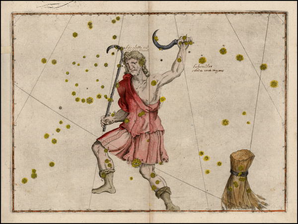 83-Celestial Maps Map By Johann Bayer