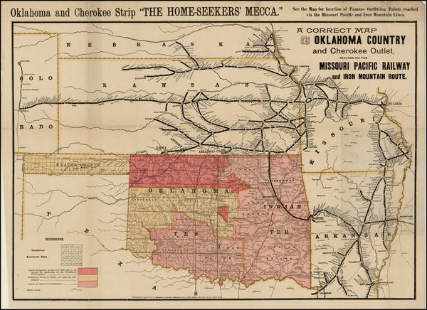 77-Plains Map By Woodward & Tiernan Printing Company / H.C. Townsend