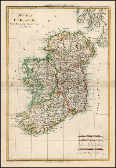 23-Ireland Map By Rigobert Bonne