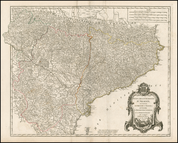 27-Spain Map By Didier Robert de Vaugondy