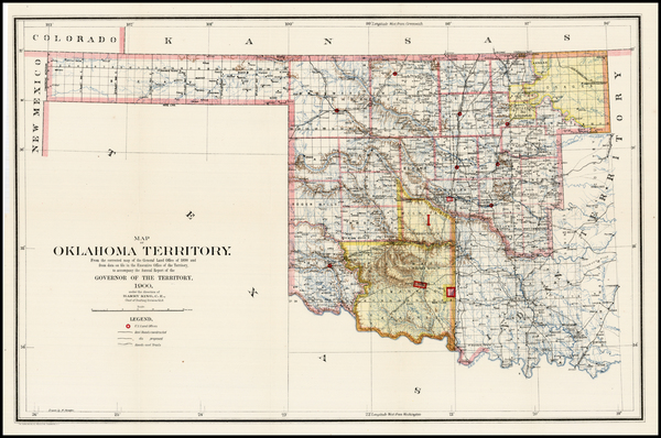 84-Plains Map By General Land Office