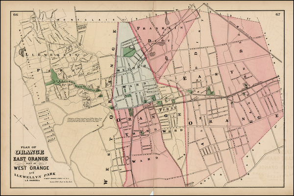 40-Mid-Atlantic Map By Comstock & Cline Beers