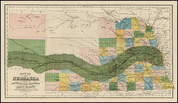 33-Plains Map By Augustus Gast