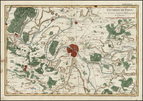 74-France Map By Rigobert Bonne