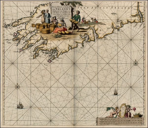 81-Ireland Map By Johannes Van Keulen