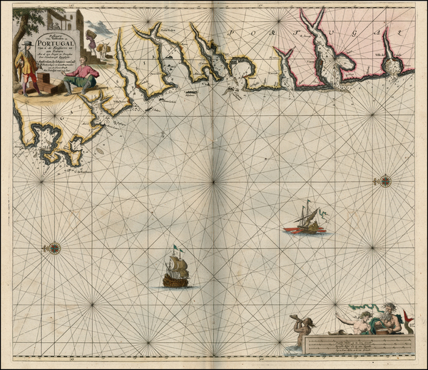 23-Spain and Portugal Map By Johannes Van Keulen