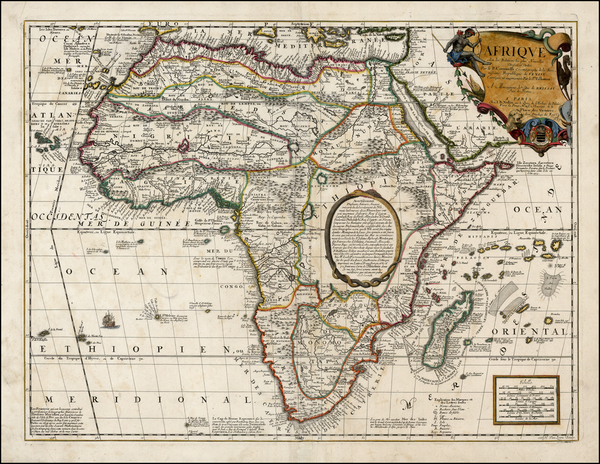 75-Africa and Africa Map By Jean-Baptiste Nolin