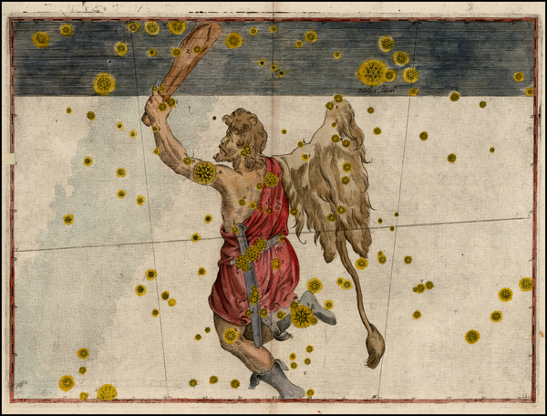 76-Celestial Maps Map By Johann Bayer