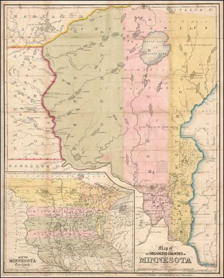 53-Midwest Map By Thomas, Cowperthwait & Co.