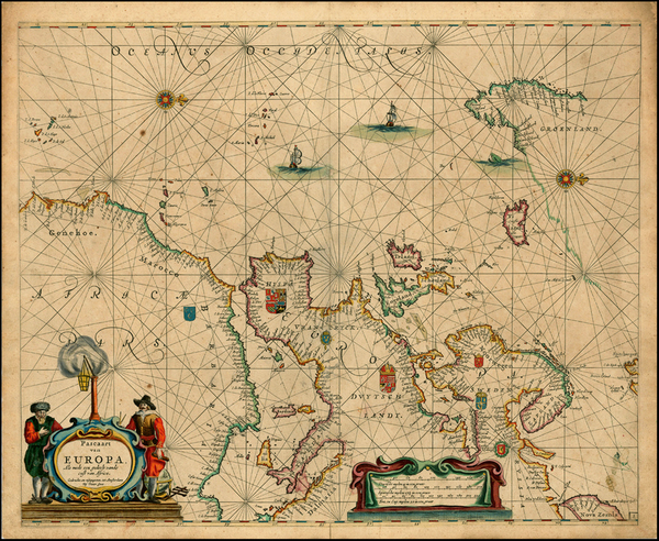 12-Atlantic Ocean, Europe, Baltic Countries, Scandinavia, Iceland, Africa and Balearic Islands Map