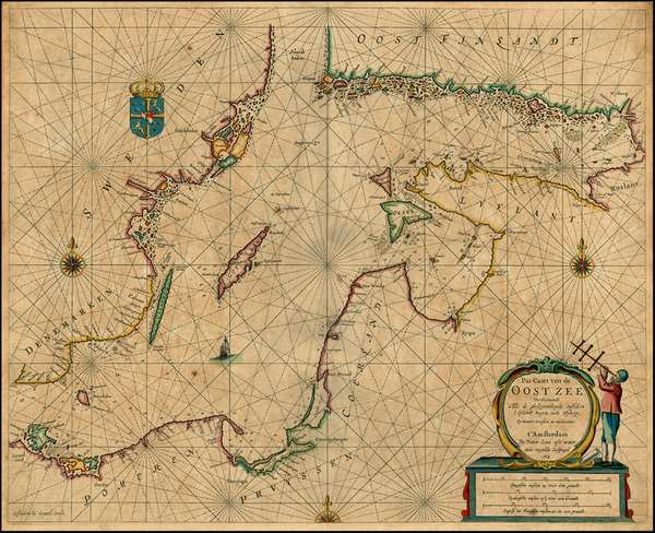 67-Poland, Baltic Countries, Scandinavia and Germany Map By Pieter Goos