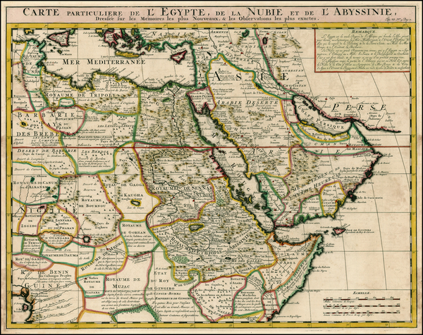 1-Middle East, Turkey & Asia Minor, Egypt and North Africa Map By Henri Chatelain