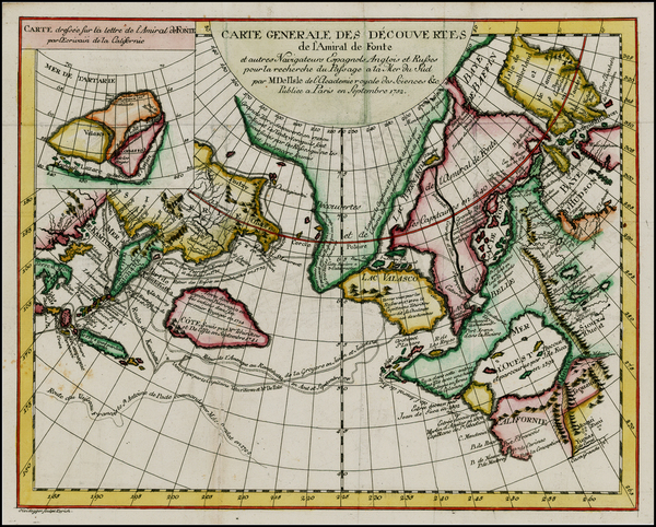 90-Alaska, Russia in Asia and Canada Map By Denis Diderot / Didier Robert de Vaugondy