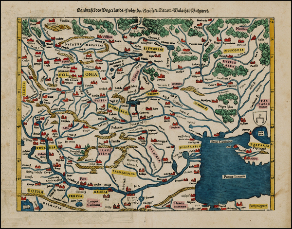 36-Poland, Russia, Ukraine and Baltic Countries Map By Sebastian Munster